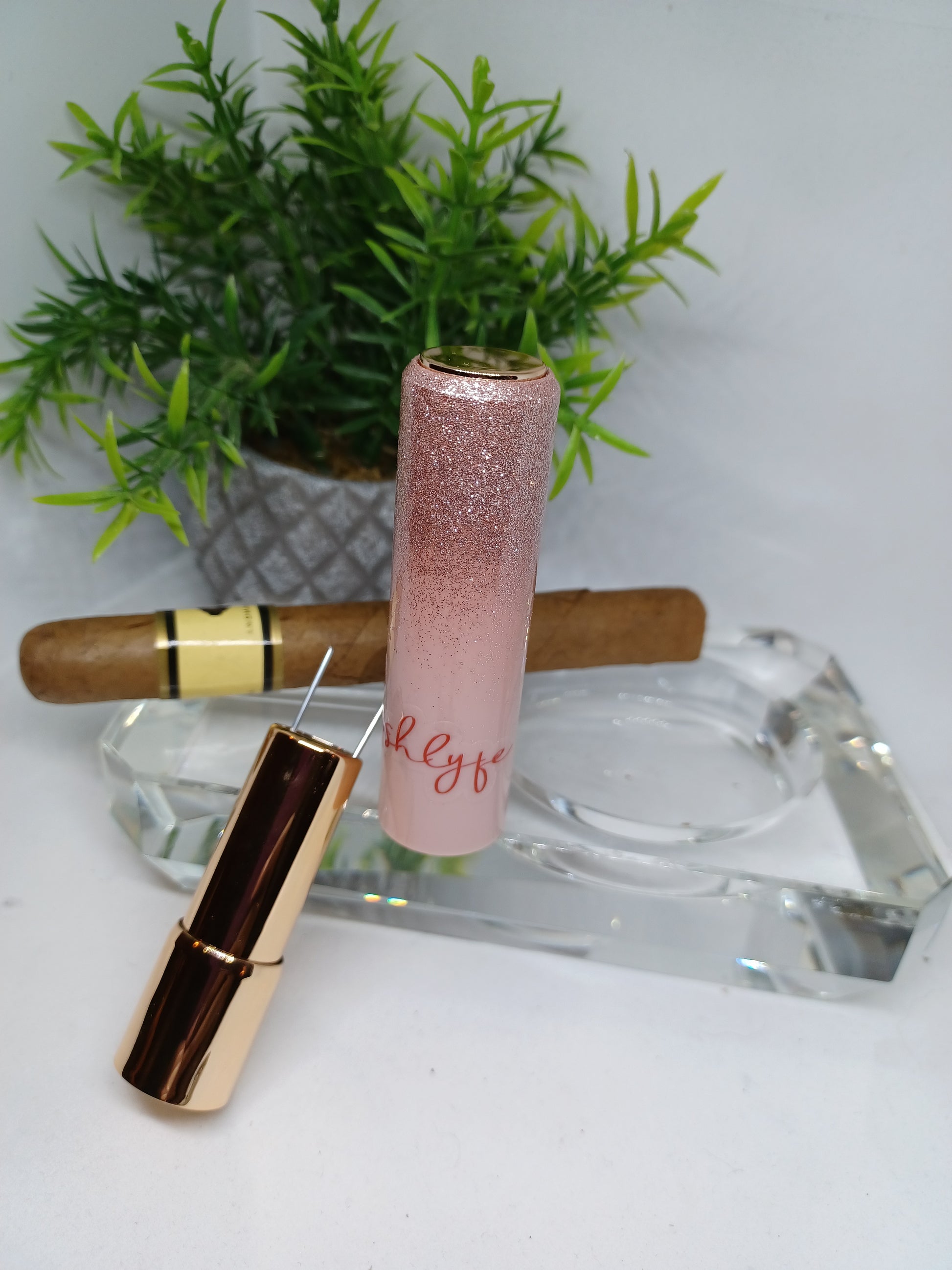 Glitter Pink Lyfe Cigar Poker/Nubber